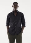 Mango Camisa slim fit algodón stretch - Negro