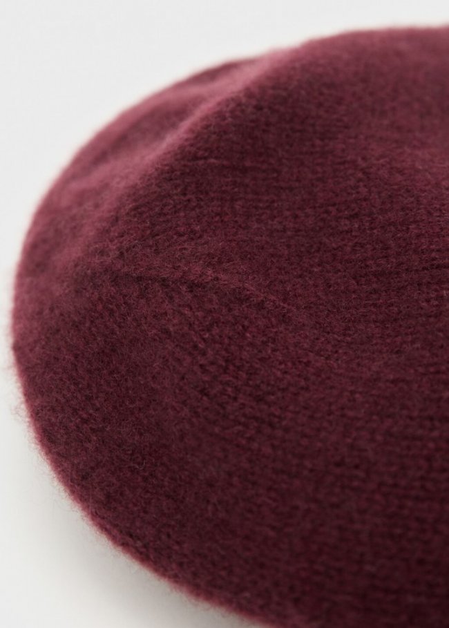 Mango Gorro 100% cashmere - Burdeos
