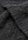Mango Bufanda trenzada lana - Gris antracita