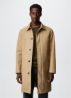Mango Trench water repellent forro - Marrón medio