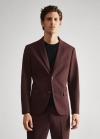 Mango Americana traje super slim fit - Burdeos