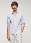 Mango Camisa 100% algodón estampada - Blanco
