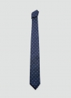 Mango Corbata 100% seda de mora estructura - Azul marino oscuro