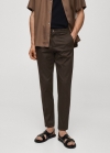 Mango Pantalón chino slim fit - Chocolate