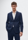 Mango Americana traje lana - Azul marino oscuro