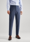 Mango Pantalón traje slim fit - Azul marino oscuro