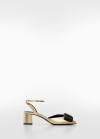 Mango Zapato metalizado lazo - Oro