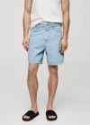 Mango Bermudas denim regular fit - Azul bleach