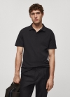 Mango Polo algodón piqué - Azul marino oscuro