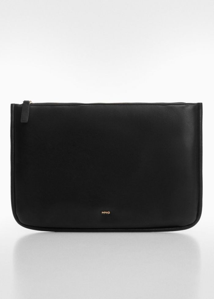 Mango Funda portátil acolchada - Negro