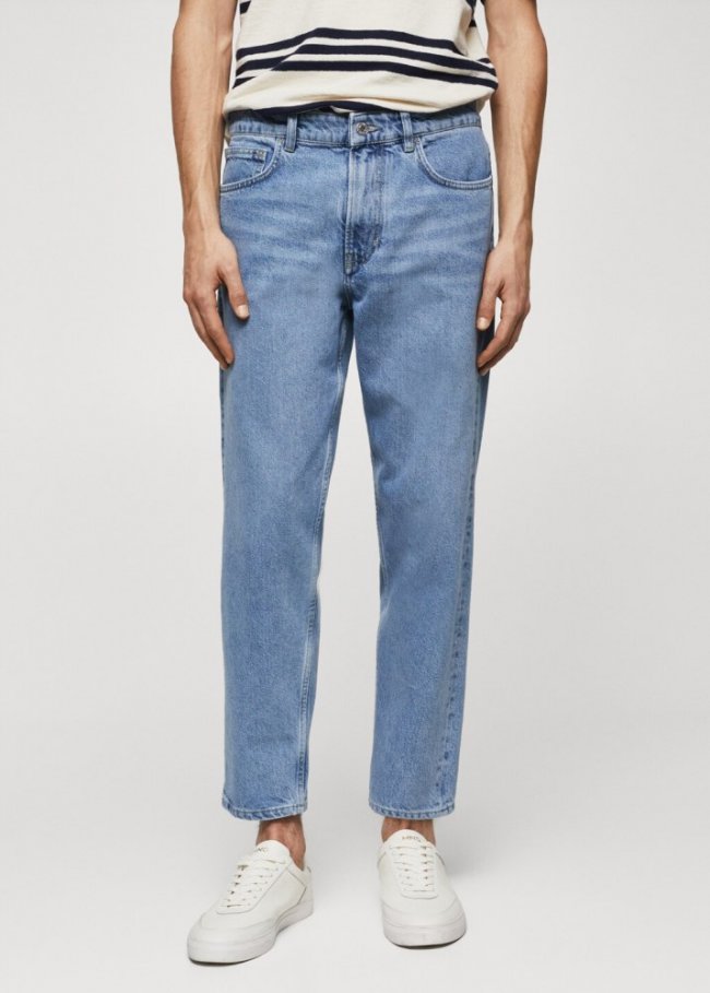 Mango Jeans carrot fit - Azul medio