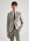 Mango Americana traje estampada super slim fit - Arena
