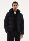 Mango Anorak pluma water repellent - Negro