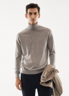 Mango Jersey 100% lana merino cuello alto - Arena