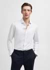 Mango Camisa traje slim fit algodón - Blanco