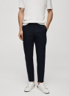 Mango Pantalón chino slim fit - Azul marino