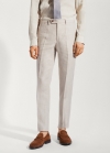Mango Pantalón traje 100% lino - Beige