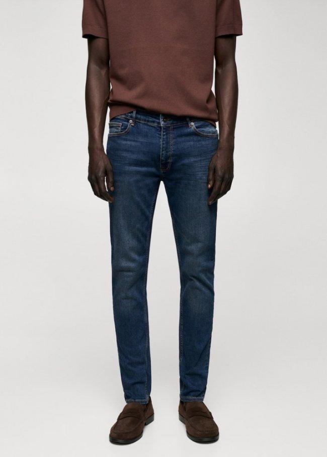 Mango Jeans Jude skinny fit - Azul oscuro vintage