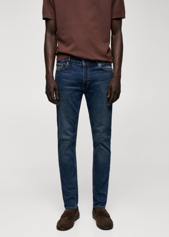 Mango Jeans Jude skinny fit - Azul oscuro vintage