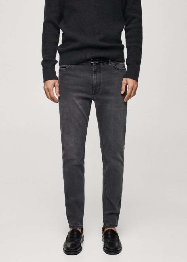 Mango Jeans Jude skinny fit - Gris oscuro