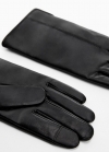 Mango Guantes piel - Negro