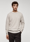 Mango Jersey algodón estructura - Beige