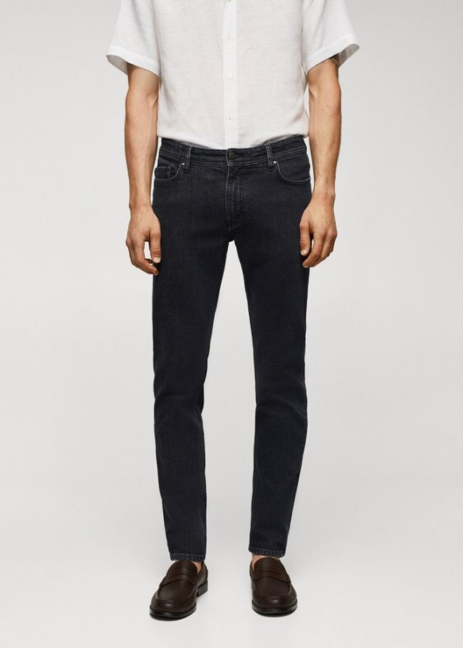 Mango Jeans Jan slim fit - Gris oscuro