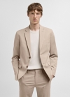 Mango Americana traje París super slim fit - Beige