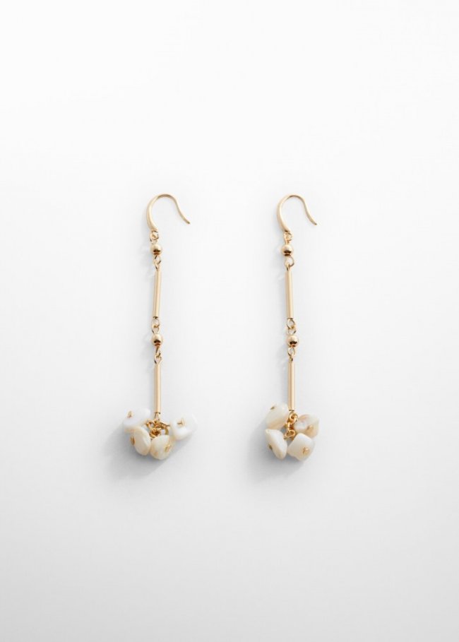 Mango Pendientes colgantes concha - Oro