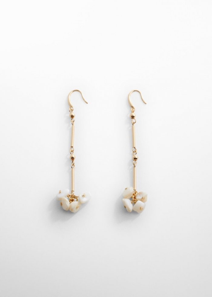 Mango Pendientes colgantes concha - Oro