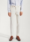 Mango Pantalón traje 100% lino - Crudo