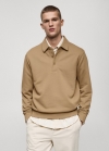 Mango Sudadera polo 100% algodón - Arena