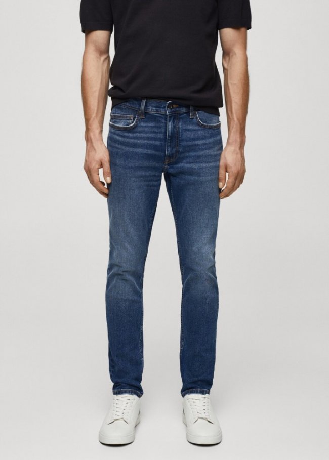 Mango Jeans skinny fit - Azul oscuro