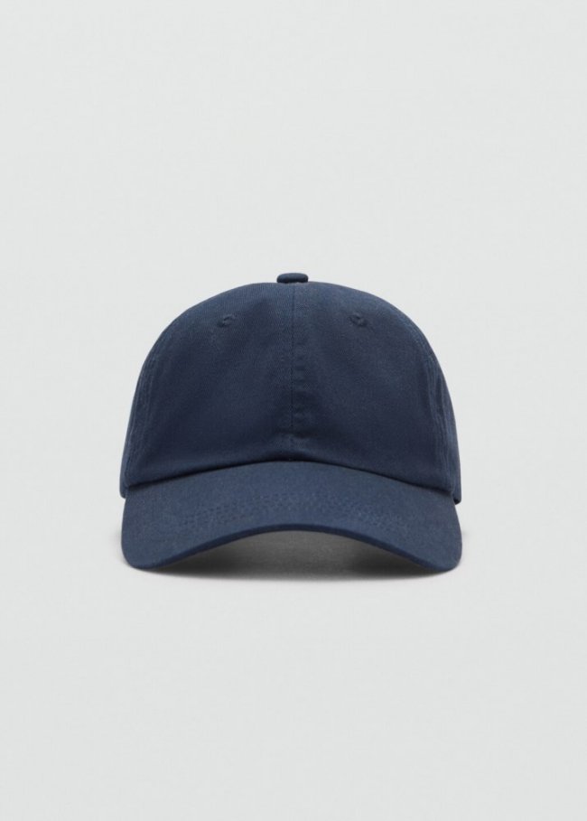 Mango Gorra algodón visera - Azul indigo