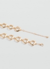 Mango Collar adornos geométricos - Oro