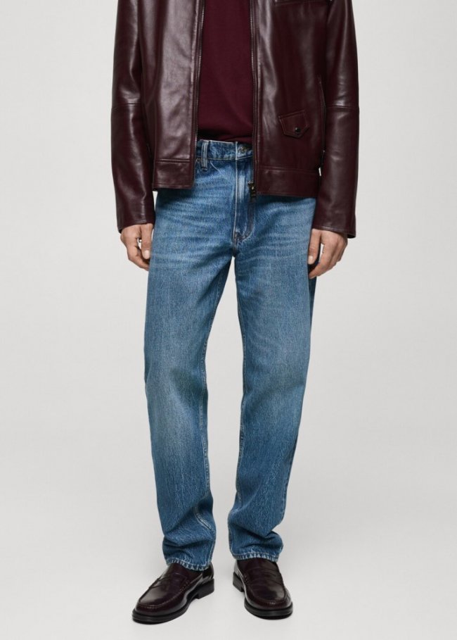 Mango Jeans Bob regular fit - Azul oscuro