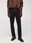 Mango Pantalón slim fit algodón raya diplomática - Azul noche
