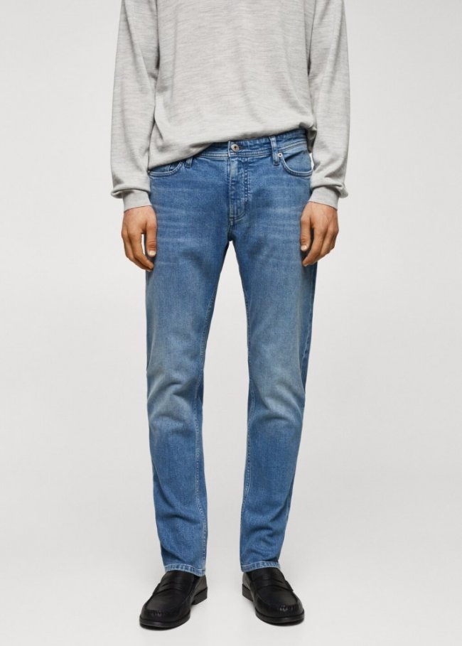 Mango Jeans Jan slim fit - Azul medio