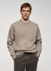 Mango Sudadera ligera algodón - Topo