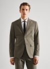 Mango Americana traje slim fit tejido comfort stretch - Verde pastel