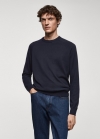 Mango Jersey punto fino algodón - Azul marino oscuro