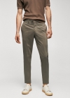 Mango Pantalón ligero de algodón - Marrón medio