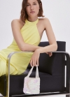 Mango Bolso lentejuelas asa corta - Blanco roto