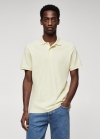 Mango Polo algodón piqué - Amarillo pastel