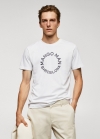 Mango Camiseta logo 100% algodón - Blanco
