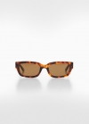 Mango Gafas de sol rectangulares - Chocolate