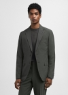 Mango Americana traje lana slim fit - Verde
