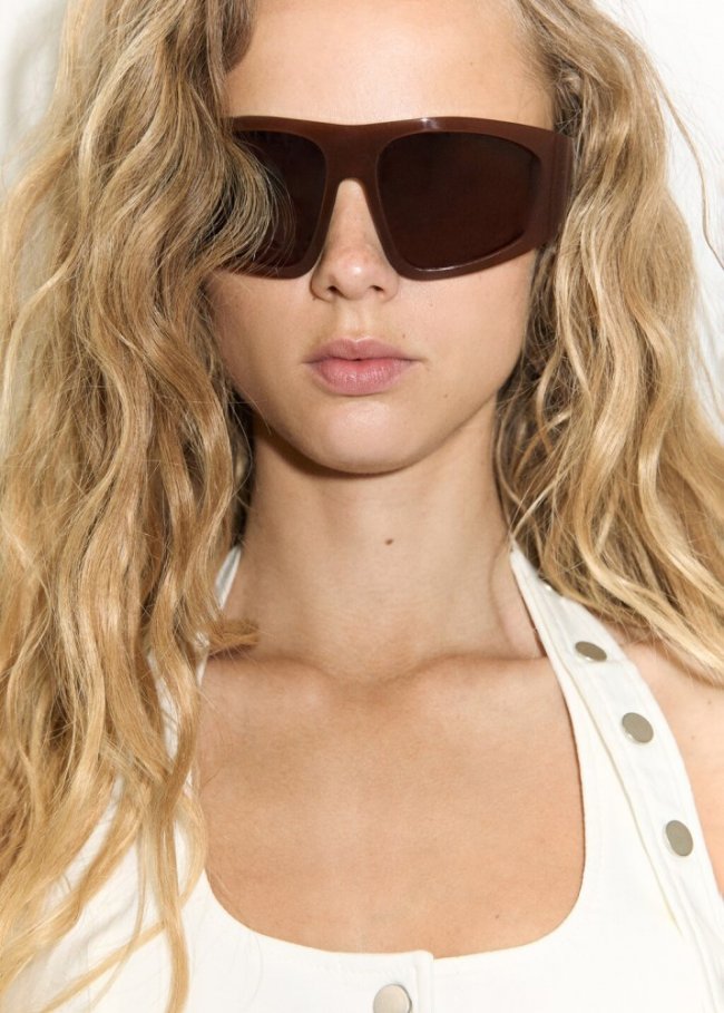 Mango Gafas de sol aviador - Marrón