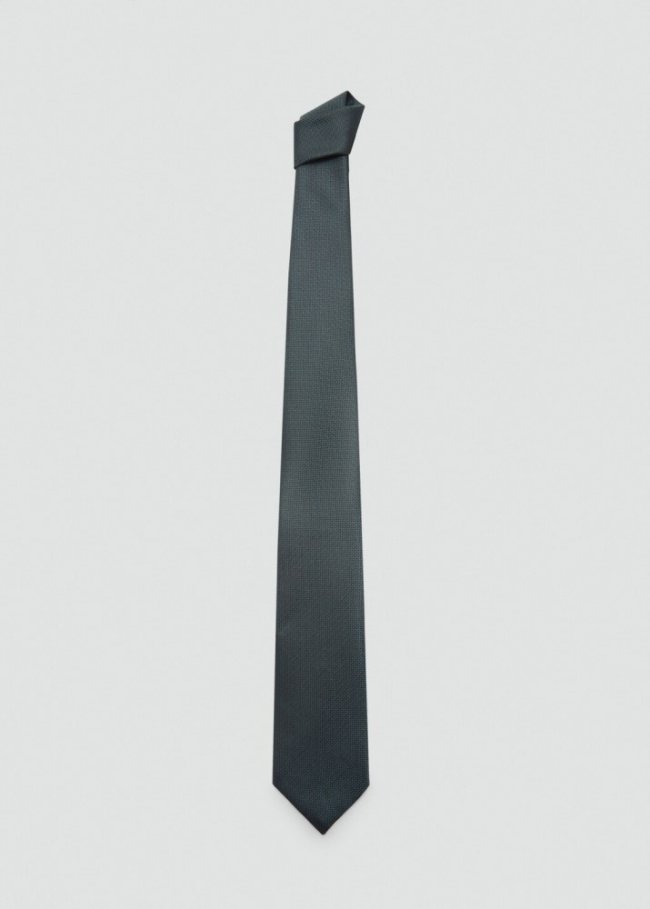Mango Corbata estructura anti-arrugas - Verde oscuro