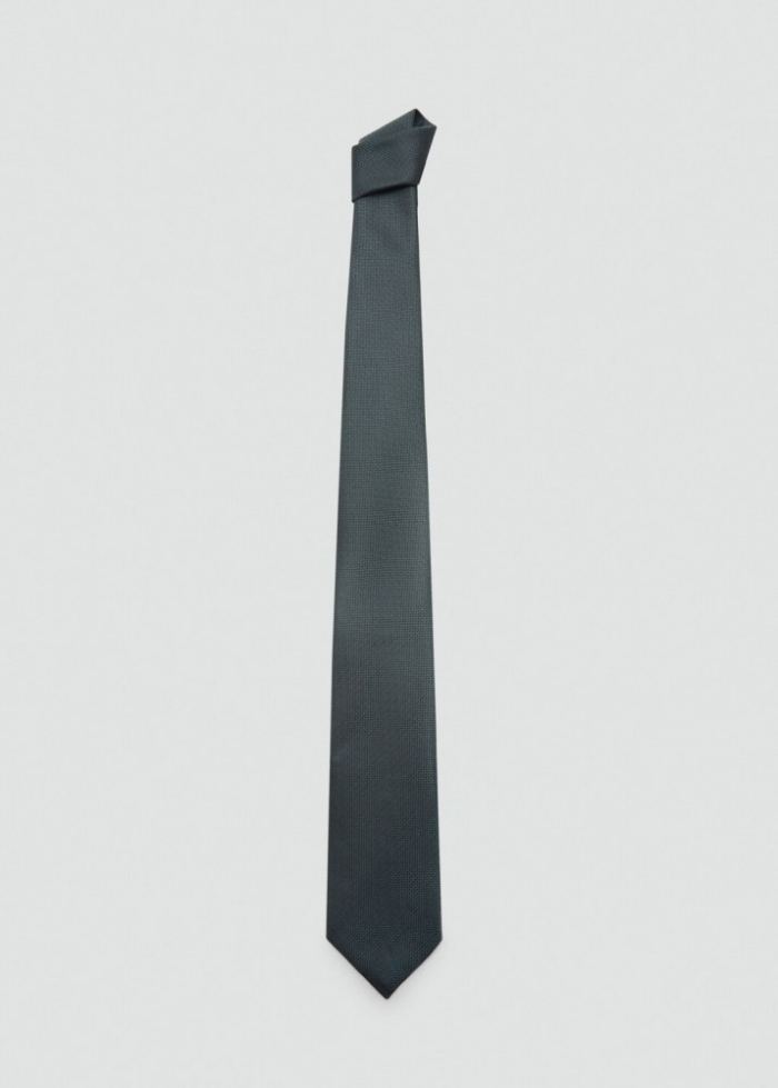 Mango Corbata estructura anti-arrugas - Verde oscuro